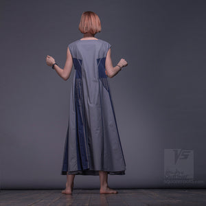 Grey and strict modern dress by Squareroot5 wear