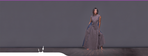 Asketic, strict and Architectural grey dress emphasizing the figure "Revolution". Clothes for brave women.