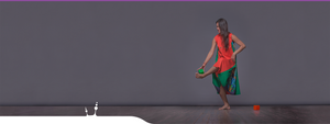 Unusual bright dress with a geometric pattern "Cosmic tetris". Unexpected turn in your destiny. Orange with green.