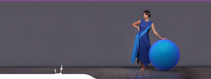 Asymmetrical avant gard long dress "Dolphin". Dark Blue color. Unique gift for her.