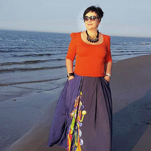 Galina customer reviews 05 long Skirt Samurai girl