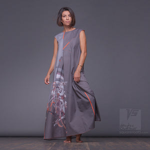 DRESS "ATLANTIS" MODEL "GYC" GRAY COSMIC by Squareroot5 wear