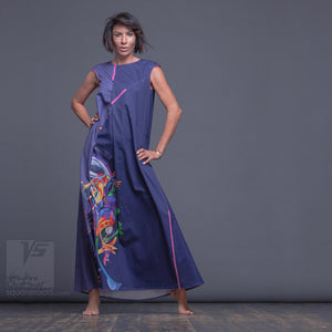 Avant garde and unique maxi dress "Atlantis" by Squareroot5 wear