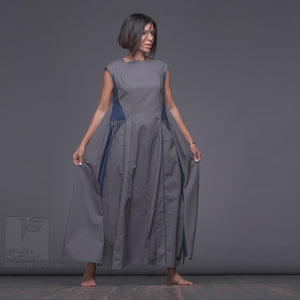  Achromatic and geometrical design dress "Revolution" Grey. unusual birthday gifts for her