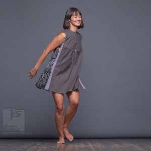 Dress "Cosmic Tetris" model "SG" Short Gray