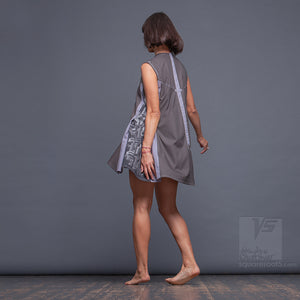 Dress "Cosmic Tetris" model "SG" Short Gray