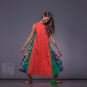 Long dress "Cosmic Tetris" by Squareroot5 womens clothes.