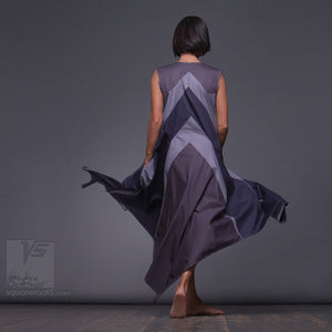 Geometrical unusual aesthetic dress by Squareroot5. Geometric design women clothes.