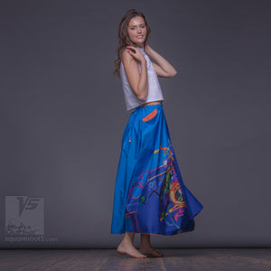 Avant garde long summer festival skirt  by Squareroot5 wear.