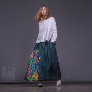 Avant garde maxi skirt "samurai girl"
