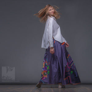 Avant garde maxi skirt "samurai girl". 