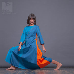 Long sleeve dresses "Water" with eccentric design by Squareroot5